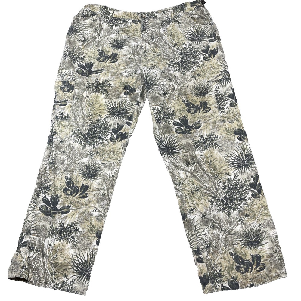 GameGuard Camo Cargo Pants Mens 2XL 40x32 Desert Brush Ripstop Hunting Outdoor *
